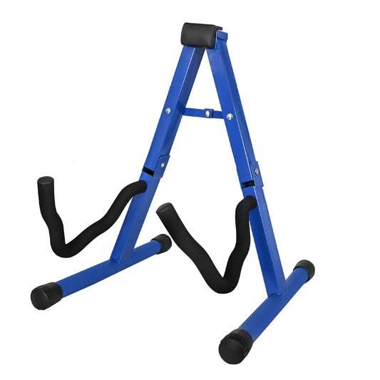 5 Core Guitar Stand A Frame Shape w Soft Foam Arm Non Slip Rubber for Acoustic Electric Bass Ukulele-0