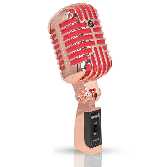 5Core Vintage Microphone Classic Dynamic Professional XLR Studio Retro Style Mic COPPER-0