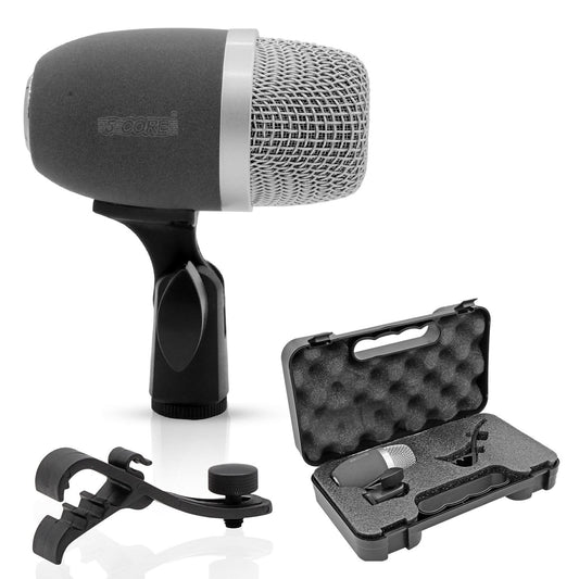 5 Core Snare Microphone XLR Wired Uni Directional Tom Drum and Other Musical Instrument Mic GRAY-0