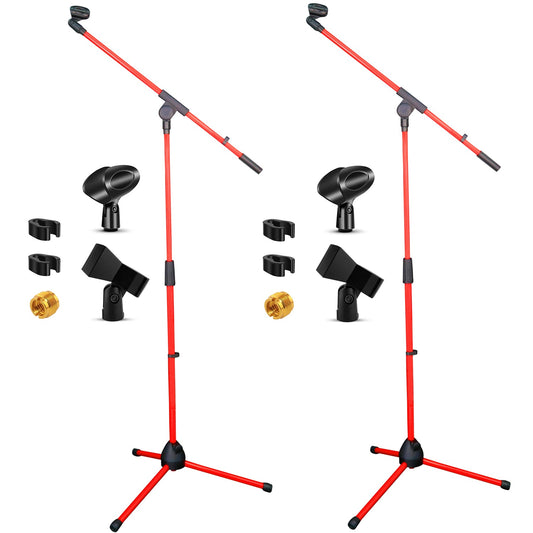 5Core Tripod Mic Stand 2Pcs Adjustable Holder Floor Microphone Boom Arm-0